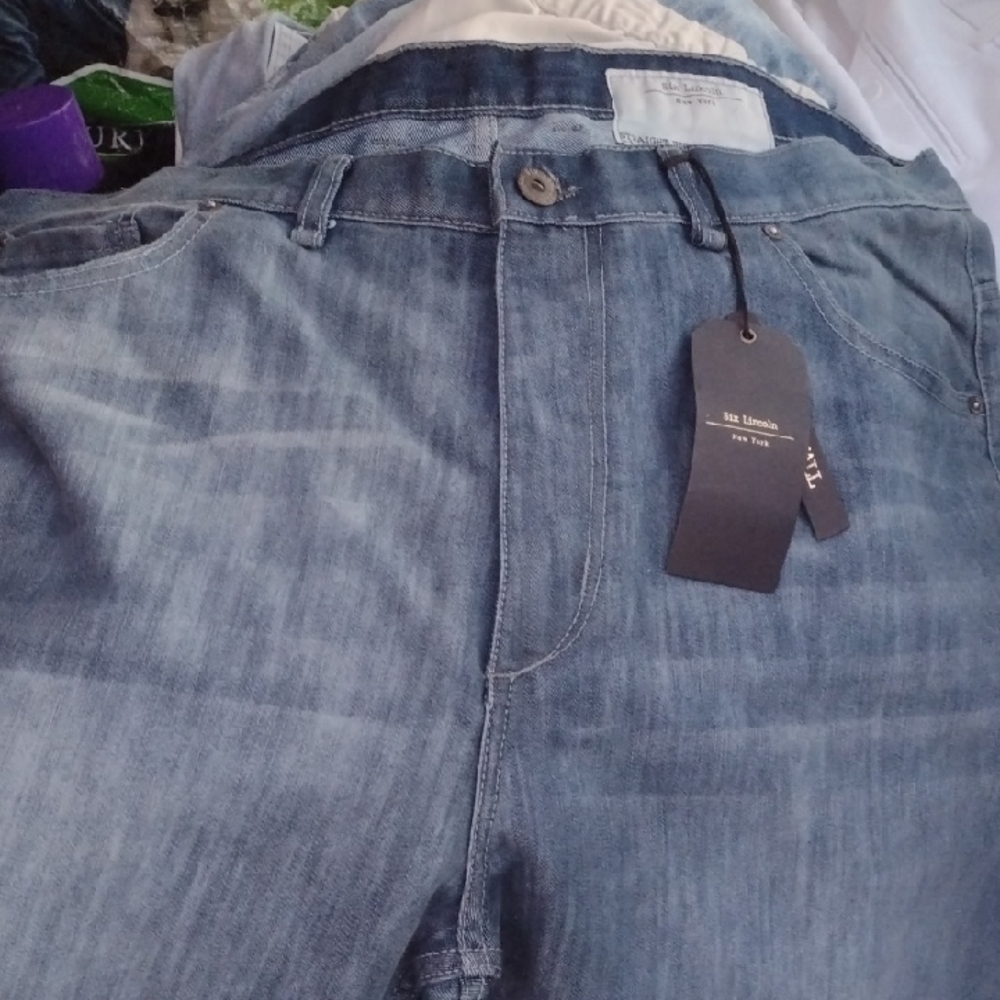 Six Lincoln New York Men's Blue Otis Jeans no.6(42x30)